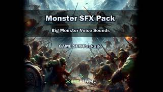 Sound Package Monster SFX Pack Preview [upl. by Haramat]