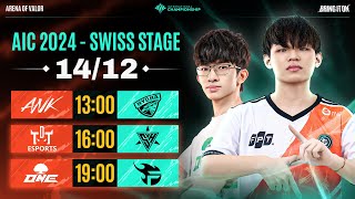 ANK vs HD  TDT vs SH  ONE vs FPT  SWISS STAGE  AIC 2024  NGÀY 1412 [upl. by Ehttam]