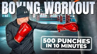 500 Punch Boxing Workout  Rapid Fire Combos [upl. by Hurwit]