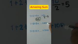 Amazing Summation maths mathematics easymathtricks quickmathtrick summation [upl. by Daggna]