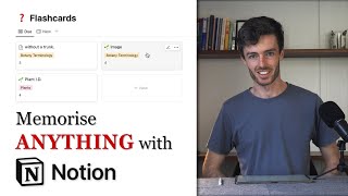 How To Memorise Anything Notion Tutorial for Flashcards with Advanced Spaced Repetition [upl. by Feigin]