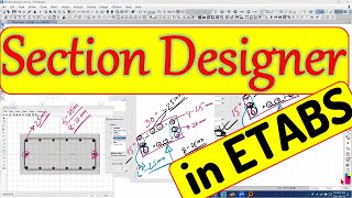 Section Designer in ETABS  SD Section  Part2 [upl. by Sonnie]