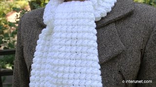 How to crochet a scarf  pattern for beginners [upl. by Oiretule81]