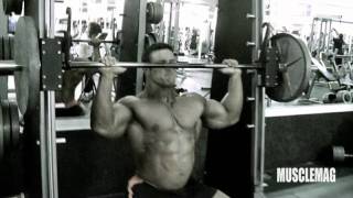 Blair Mone Trains for MuscleMag [upl. by Neivad]