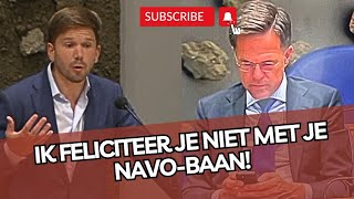 Gideon van Meijeren vs Rutte Ik feliciteer je NIET met je NAVOBAAN [upl. by Fendig33]