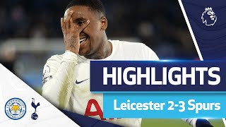 Bergwijn scores TWICE in injury time Absolute LIMBS  HIGHLIGHTS  Leicester 23 Spurs [upl. by Werby]