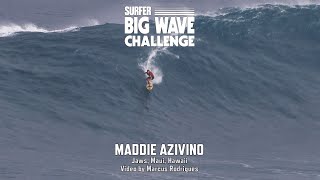 Maddie Anzivino at Jaws  SURFER Big Wave Challenge 202324 Entry [upl. by Bruns986]