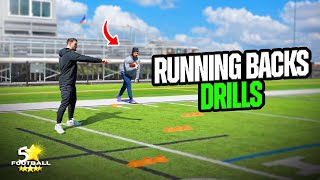 Running Back Drills  Become ELITE [upl. by Ekeiram845]