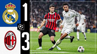 HIGHLIGHTS  Real Madrid 13 AC Milan  Champions League 202425 [upl. by Kalina]