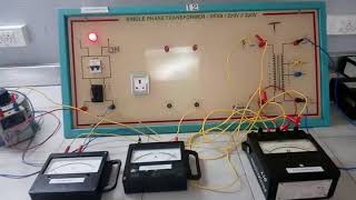 Short Circuit Test on single phase transformer [upl. by Ellerahc]