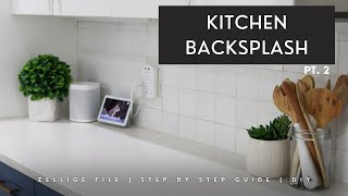 How to install a kitchen backsplash using zellige tile [upl. by Argyle]