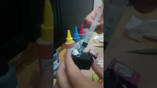 How to Refill HP Deskjet 2300 Cartridge Printer  DIY printer refill for HP Deskjet [upl. by Bette-Ann]