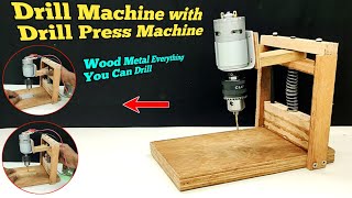 How To Make a Drill Press Machine At Home  Diy Drill Machine  Homemade Drill Press Machine [upl. by Gnod260]