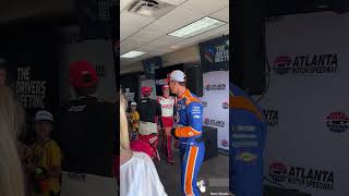 NASCAR Drivers Leave Atlanta Drivers Meeting [upl. by Ennalorac]