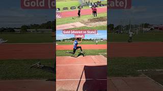 Gold medal district vs state level triple jump sport [upl. by Aibos619]