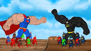 Evolution of SUPERMAN vs Evolution of BATMAN 2023  SUPER HEROES MOVIE ANIMATION [upl. by Ikoek]