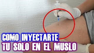 ✅COMO PONER UNA INYECCIÓN💉 INTRAMUSCULAR Sin dolor😱💯 [upl. by Jacquie]