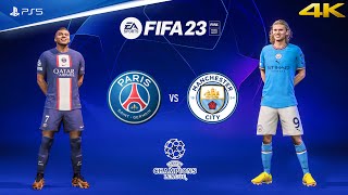 FIFA 23  PSG vs Man City  UEFA Champions League Final Match  PS5™ Gameplay 4K60 [upl. by Adiela]