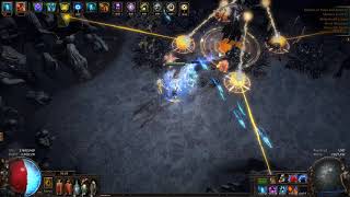 Path of Exile 39 Enkis Witch Arc Build  The Elder [upl. by Ecnerolf]