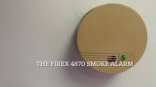 Installing a battery in a Firex 4870 smoke alarm [upl. by Pogue383]