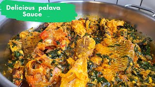 Palava Sauce kontonmire StewGhana Spinach stewMasofs kitchen [upl. by Attennod]