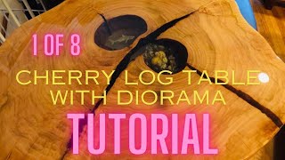 Part 1 of 8 Tutorial How I make My Epoxy Cookie Tables with a Diorama Router flattening [upl. by Ahsimac]