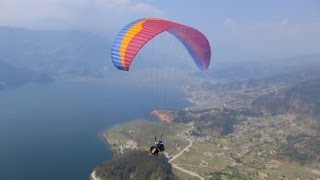 Paragliding in Pokhara Nepal [upl. by Riplex]