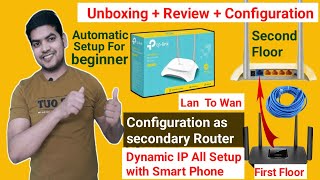 How To Connect Two Router On One Network  How to connect two router  Two router on same network [upl. by Kcirderfla607]