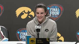 Caitlin Clark press conference before Iowa faces South Carolina in the national championship game [upl. by Spiro]