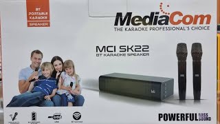 Unboxing MEDIACOM MCI SK22 Bluetooth Karaoke Speaker [upl. by Pyle]