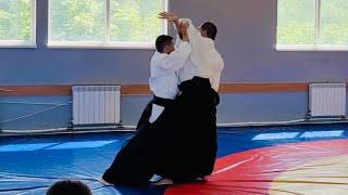 Aikido Jodan tsuki by Daniele MONTENEGRO sensei  Pskov 2024 Part 33 [upl. by Onibas]