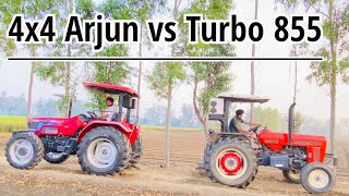 ⛓🔥 TURBO Swaraj 855 VS Arjun 605 4x4  Tochan mukabla 🔥 latest tochan video 2022 [upl. by Ahsennod]