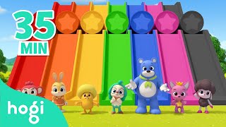 Learn Colors with Slide and More｜Compilation｜Colors for Kids｜Pinkfong amp Hogi Nursery Rhymes [upl. by Davie]