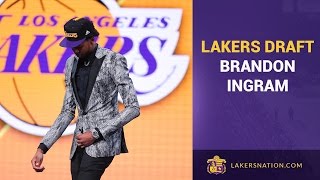 Lakers Draft Brandon Ingram With No 2 Pick In 2016 NBA Draft [upl. by Balthasar]