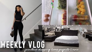 WEEKLY VLOG IM BACK LOT OF HOME PROJECTS  RH OUTLET  DINNER WITH FRIENDS  ALLYIAHSFACE VLOG [upl. by Shutz412]