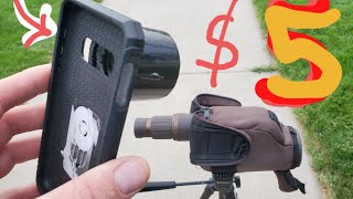 DIY phone to spotting scope adapter EASY [upl. by Meadow997]