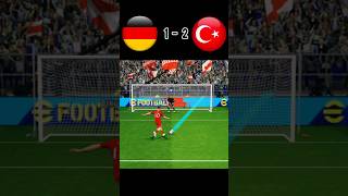 Germany vs Türkiye  Football match  Penalty shoot  fifa world Cup 2026  realistic pes gaming [upl. by Mauve]