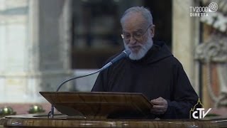 Lomelia di Padre Raniero Cantalamessa nella celebrazione della Passione del Signore [upl. by Katherin]