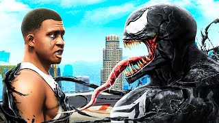 FRANKLIN Becomes VENOM In GTA 5 Mods [upl. by Celie]