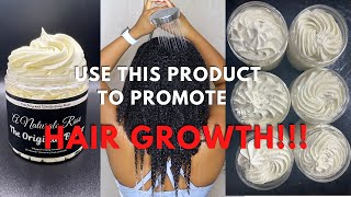 WHIPPED SHEA BUTTER TO PROMOTE HAIR GROWTH  SMALL BUSINESS [upl. by Krisha129]