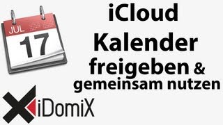 iCloud Kalender gemeinsam nutzen und freigeben [upl. by Eisse]