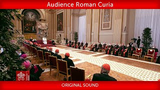 23 December 2021 Audience Roman Curia Pope Francis [upl. by Eiclek]