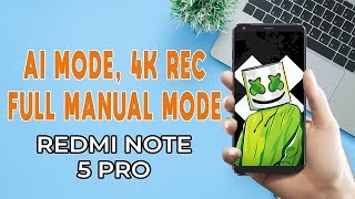 Enable AI Mode 4K Recording Full Manual Mode in MIUI Camera  Redmi Note 5 Pro [upl. by Ferneau483]