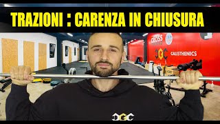 TRAZIONI ALLA SBARRA  Sei debole in chiusura [upl. by Reklaw]