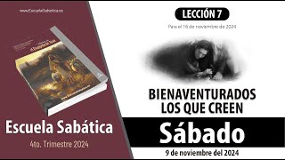 Escuela Sabática  Sábado 9 de noviembre del 2024  Lección Alumnos [upl. by Cornie]