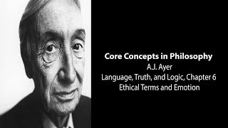 AJ Ayer Language Truth and Logic  Ethical Terms and Emotion  Philosophy Core Concept [upl. by Shaper]