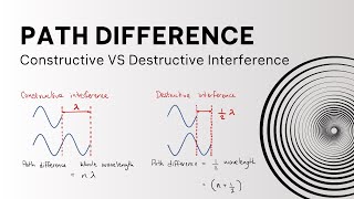 Path Difference Constructive amp Destructive Interference  A Level Physics [upl. by Vallie301]