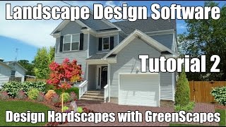 Landscape Design Software can show pavers grass and mulch as if it were installed Tutorial 2 [upl. by Donnenfeld727]