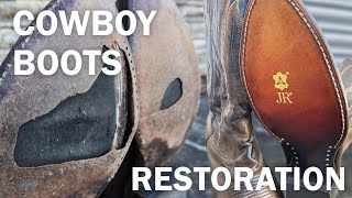 Cowboy Boot Restoration  Boots Get a TOTAL Makeover [upl. by Jayne]