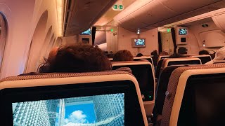 Etihad Airways Economy Class  Singapore to Riyadh Via Abu Dhabi [upl. by Alberic]